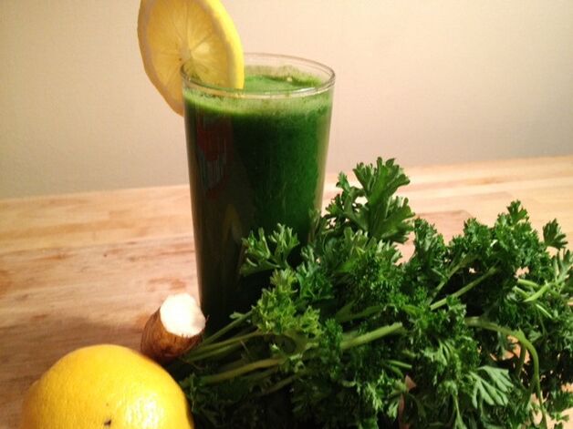 cocktail of parsley and aloe vera to increase potency