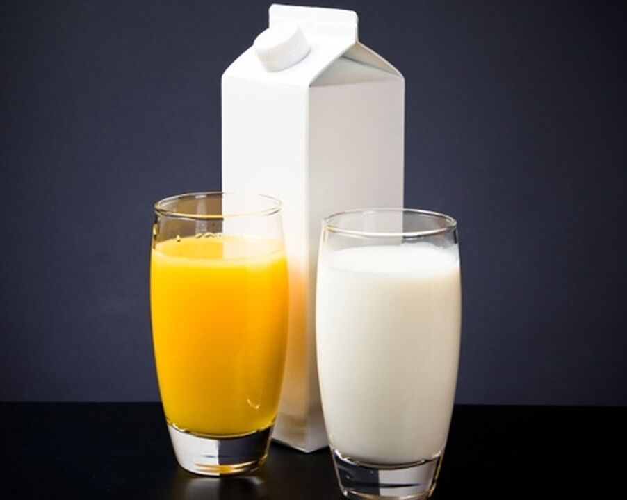 Milk juice and carrots are cocktail components that increase male potency